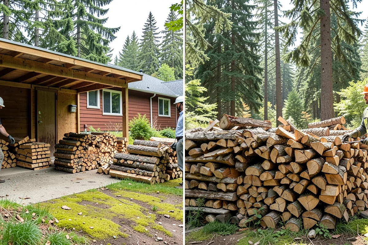 Green Firewood in Everett, Snohomish County, WA - We cut and split fresh wood to your requested size