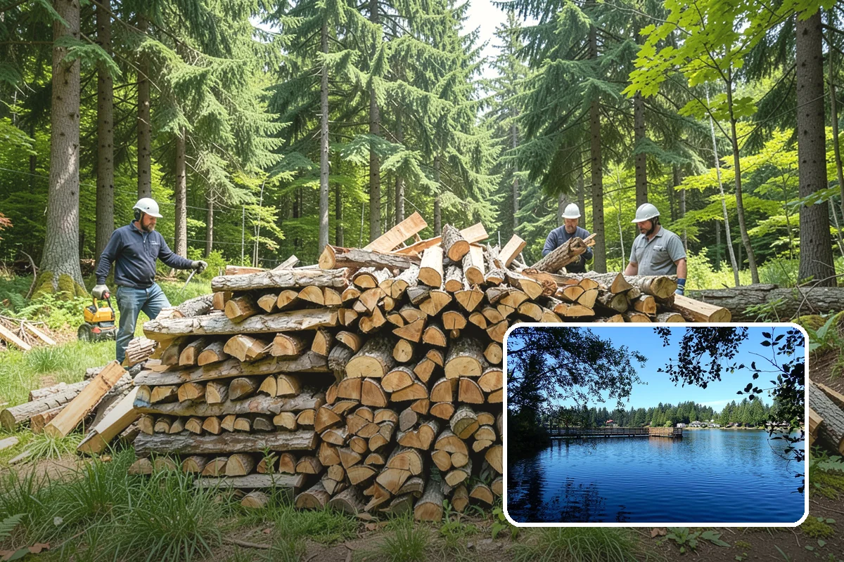 Green Firewood in Federal Way, King County, WA - Lowest per-volume price of any option