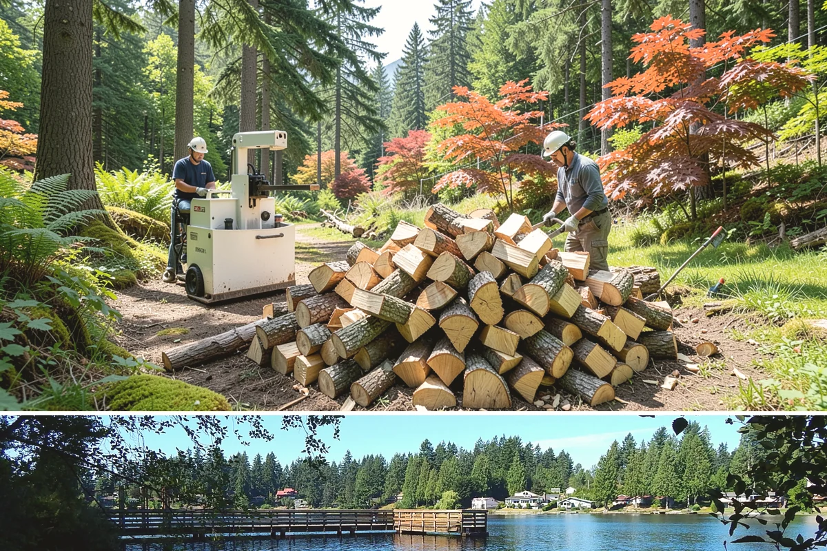 Green Firewood in Federal Way, King County, WA - Buy green firewood in spring or early summer so it has the warm, drier months to season before you need it.