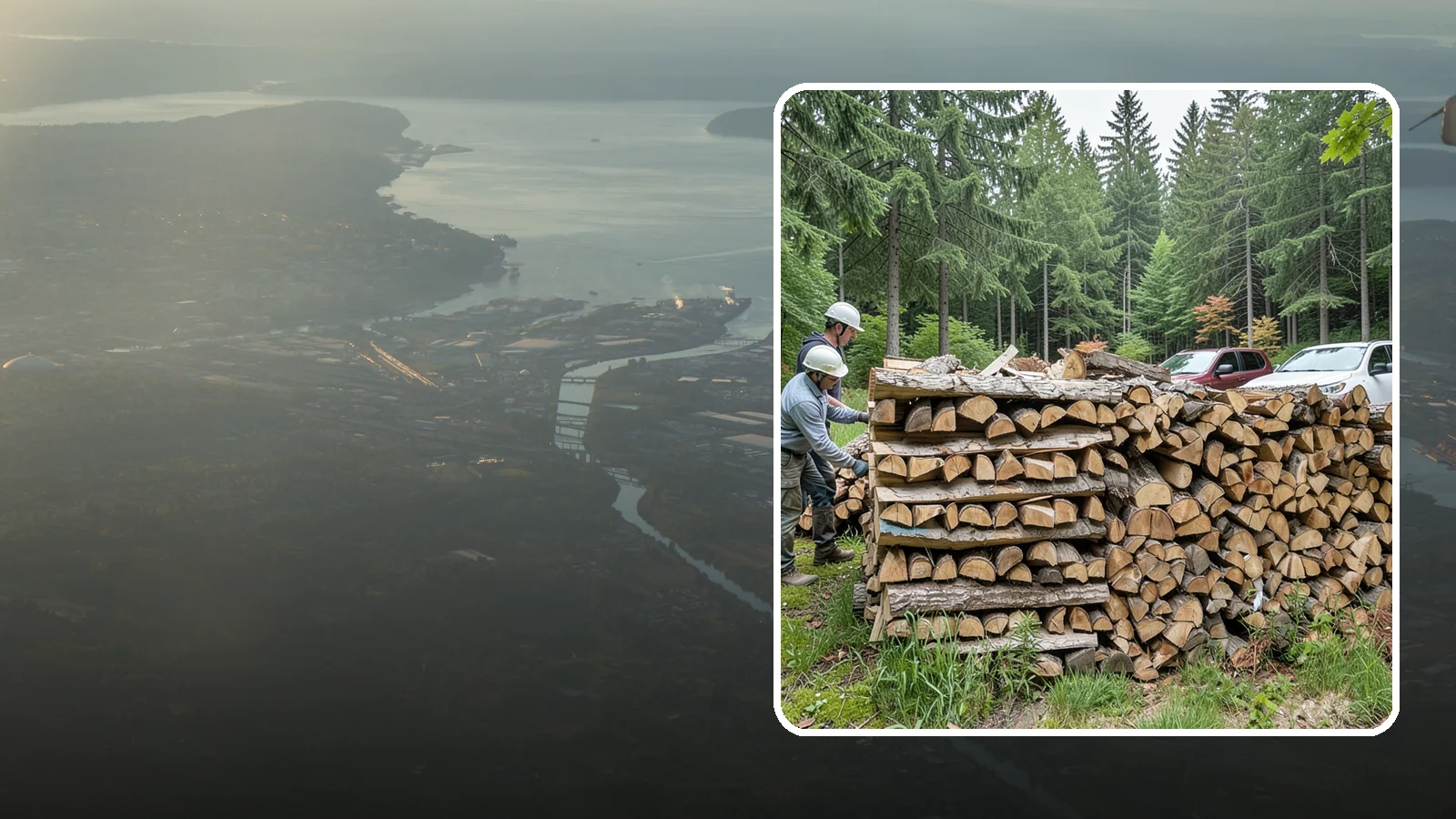 Green Firewood in Fife, Pierce County, WA - Our green firewood is freshly cut and unseasoned, sold at a lower price for buyers who plan to dry it themselves before burning.