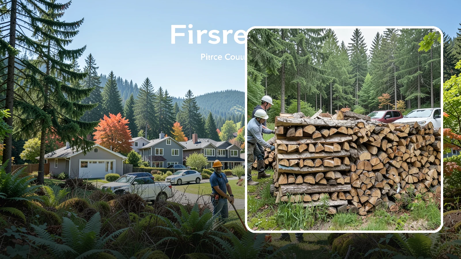 Green Firewood in Fircrest, Pierce County, WA - Our green firewood is freshly cut and unseasoned, sold at a lower price for buyers who plan to dry it themselves before burning.