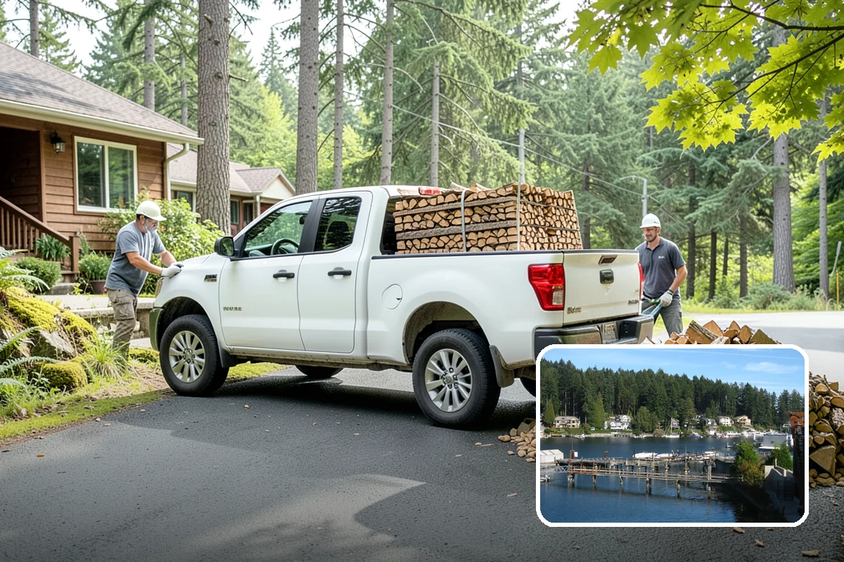 Green Firewood in Gig Harbor, Pierce County, WA - Lowest per-volume price of any option