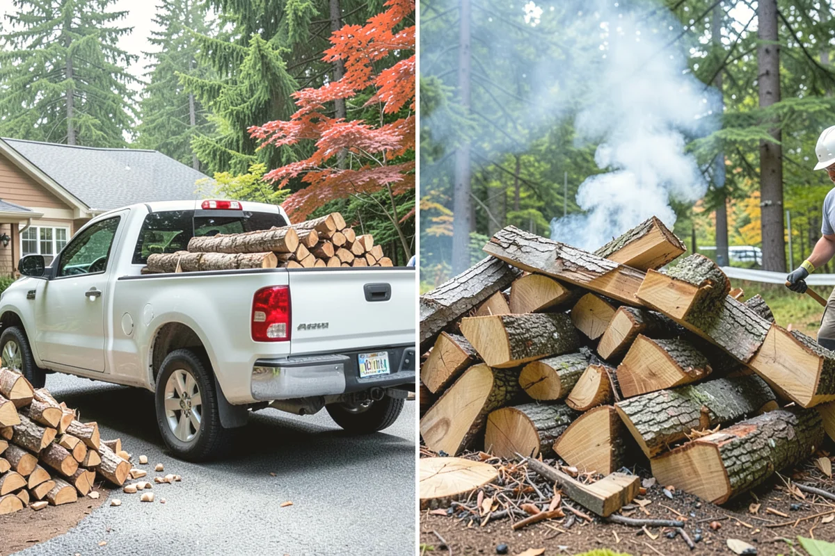 Green Firewood in Issaquah, King County, WA - We cut and split fresh wood to your requested size
