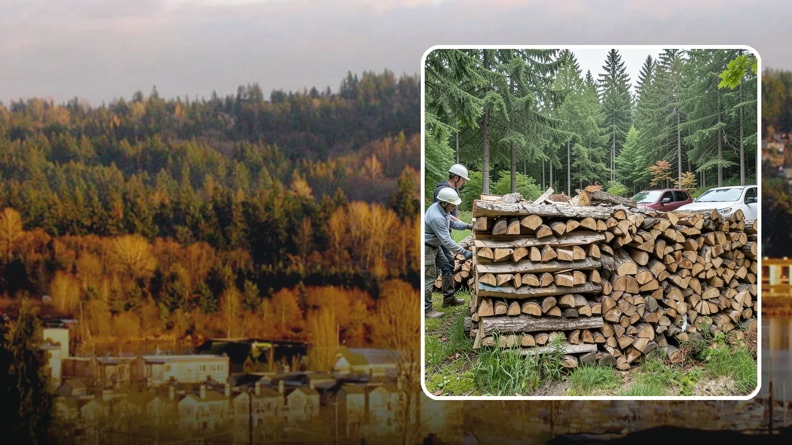Green Firewood in Kenmore, King County, WA - Our green firewood is freshly cut and unseasoned, sold at a lower price for buyers who plan to dry it themselves before burning.