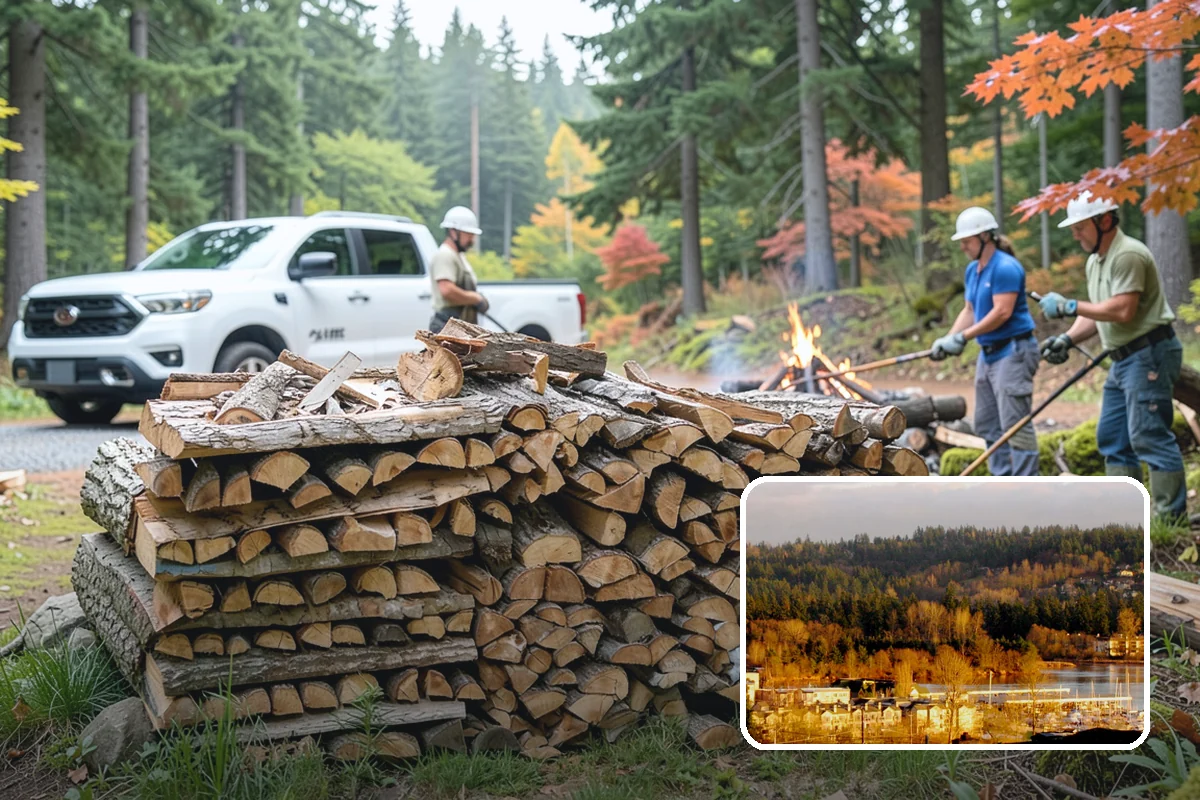 Green Firewood in Kenmore, King County, WA - Lowest per-volume price of any option