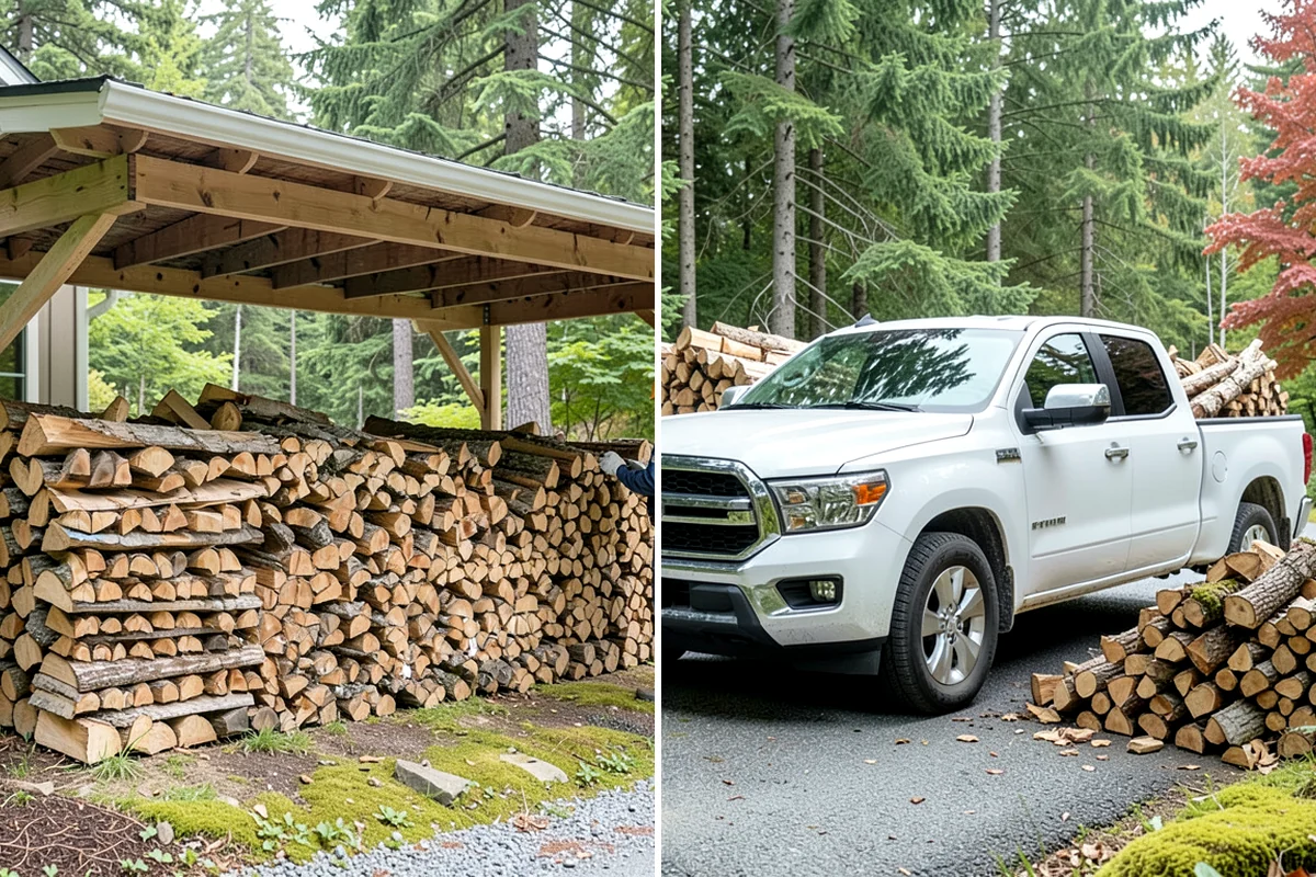 Green Firewood in Kenmore, King County, WA - We cut and split fresh wood to your requested size