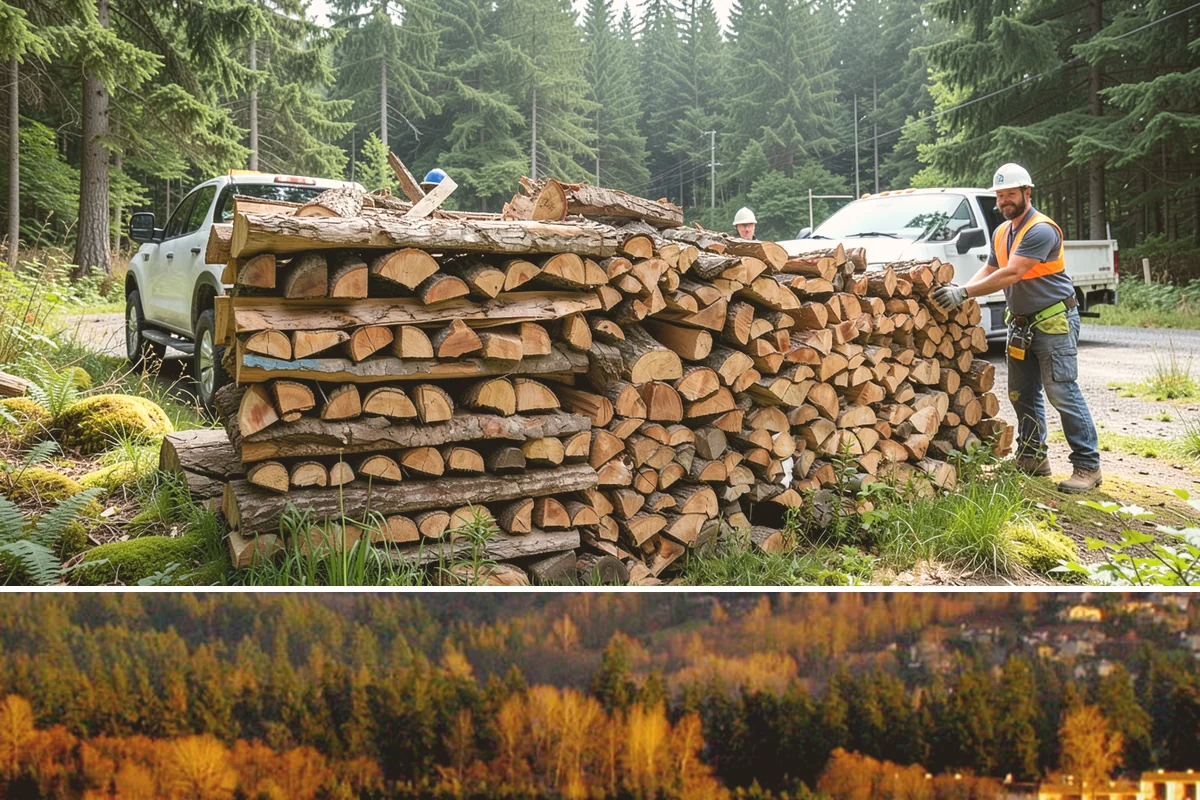Green Firewood in Kenmore, King County, WA - Buy green firewood in spring or early summer so it has the warm, drier months to season before you need it.