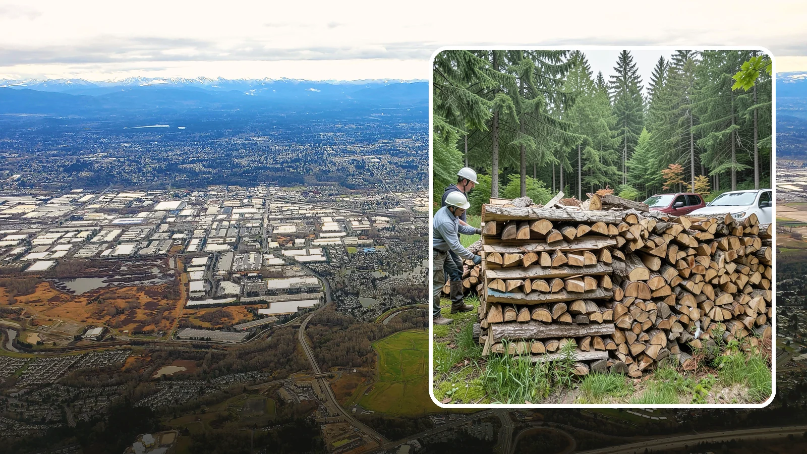 Green Firewood in Kent, King County, WA - Our green firewood is freshly cut and unseasoned, sold at a lower price for buyers who plan to dry it themselves before burning.