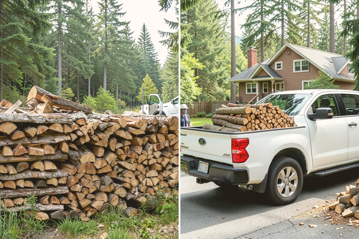 Green Firewood in Kent, King County, WA - We cut and split fresh wood to your requested size