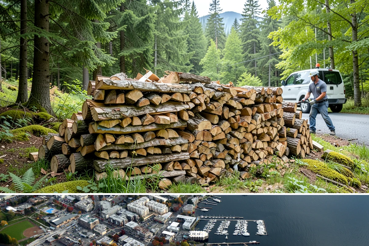 Green Firewood in Kirkland, King County, WA - Buy green firewood in spring or early summer so it has the warm, drier months to season before you need it.