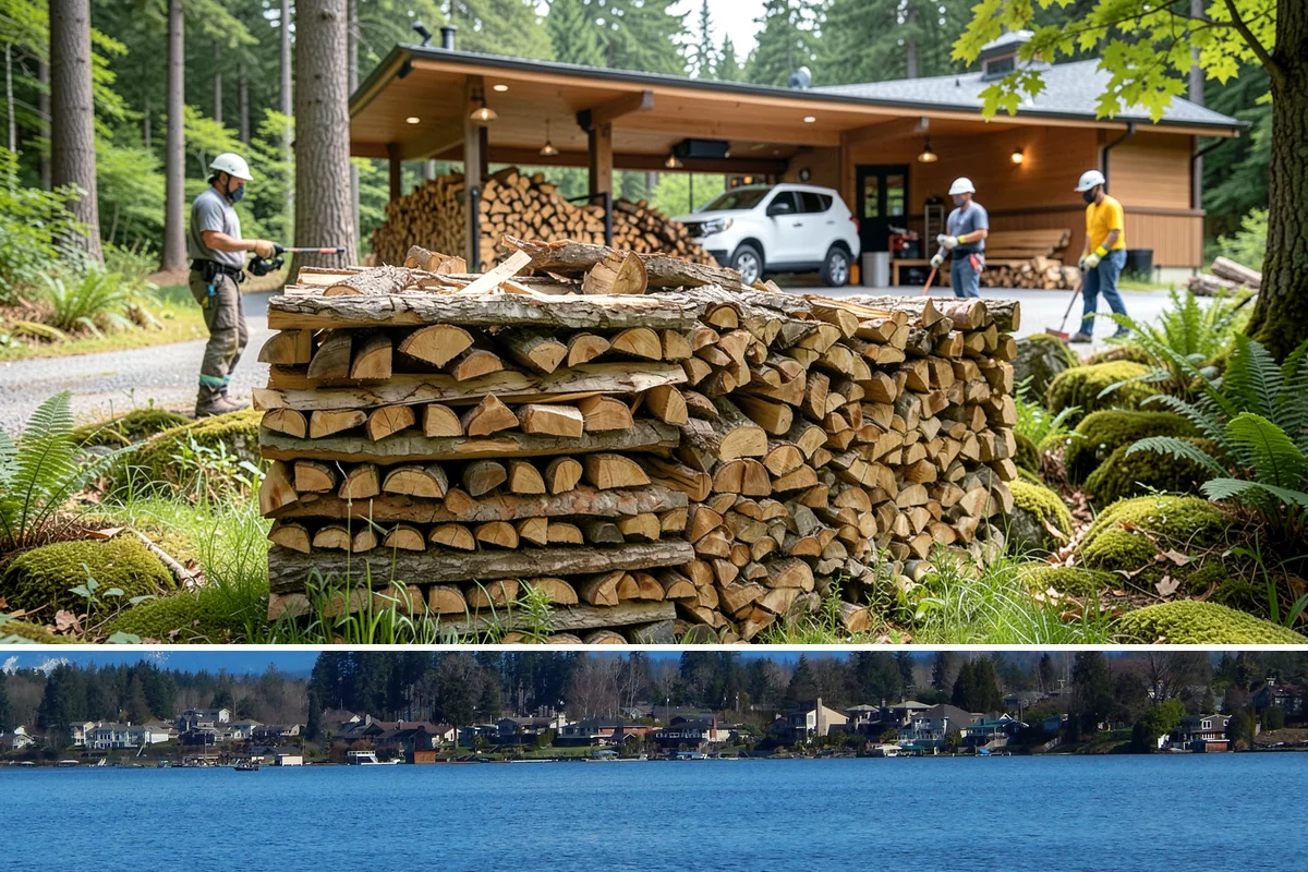 Green Firewood in Lake Stevens, Snohomish County, WA - Buy green firewood in spring or early summer so it has the warm, drier months to season before you need it.