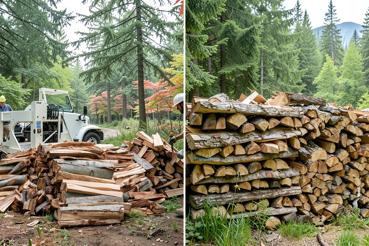 Green Firewood in Lakewood, Pierce County, WA - We cut and split fresh wood to your requested size