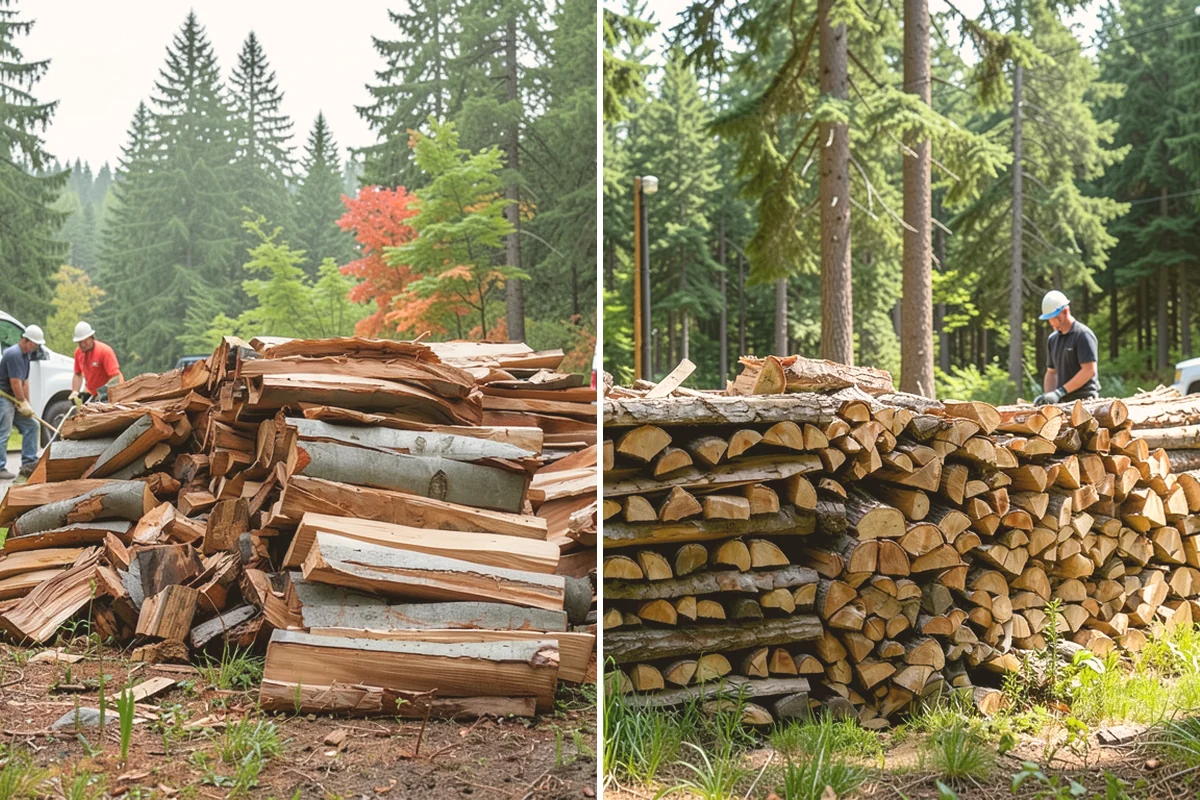 Green Firewood in Langley, Island County, WA - We cut and split fresh wood to your requested size