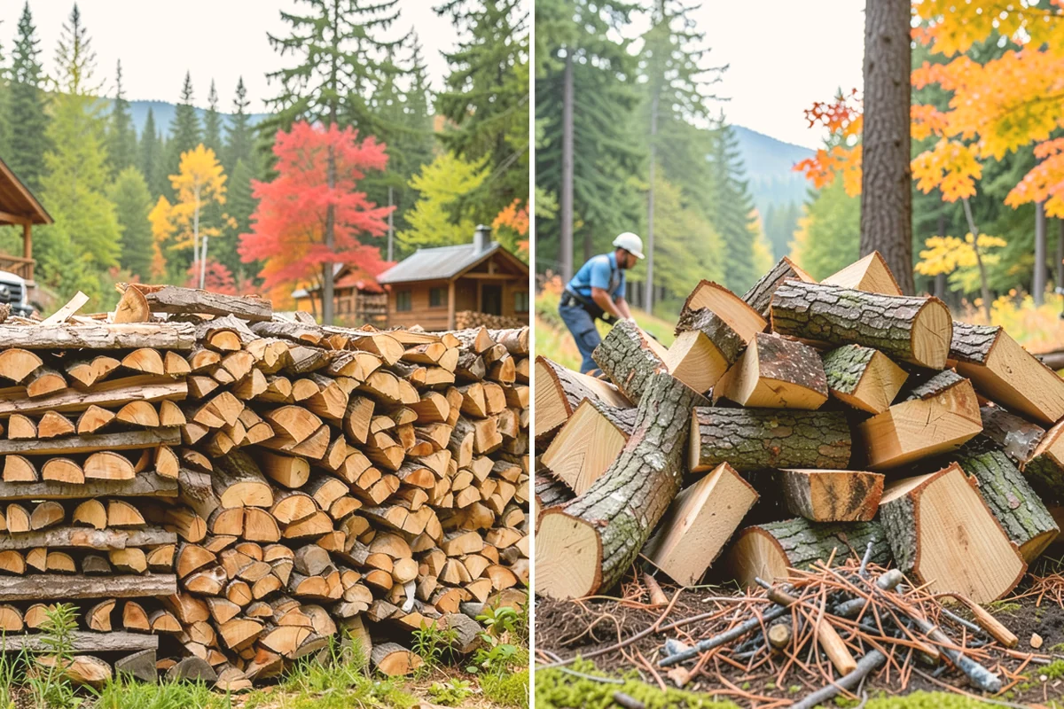 Green Firewood in Lynnwood, Snohomish County, WA - We cut and split fresh wood to your requested size