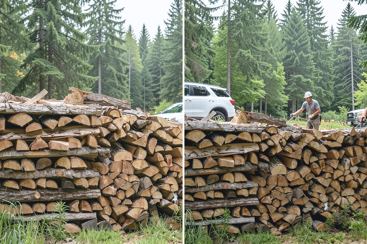 Green Firewood in Marysville, Snohomish County, WA - We cut and split fresh wood to your requested size