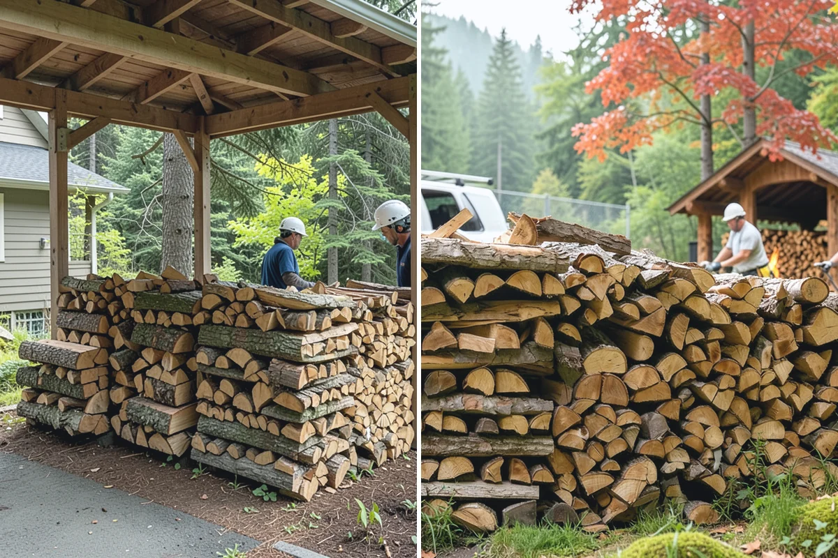 Green Firewood in Medina, King County, WA - We cut and split fresh wood to your requested size