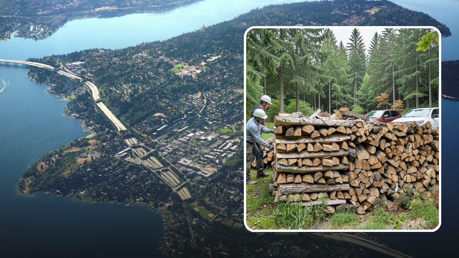 Green Firewood in Mercer Island, King County, WA - Our green firewood is freshly cut and unseasoned, sold at a lower price for buyers who plan to dry it themselves before burning.