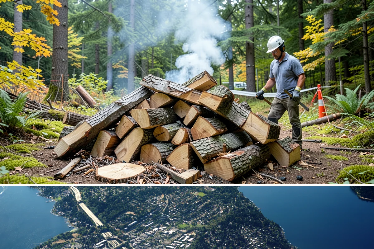 Green Firewood in Mercer Island, King County, WA - Buy green firewood in spring or early summer so it has the warm, drier months to season before you need it.