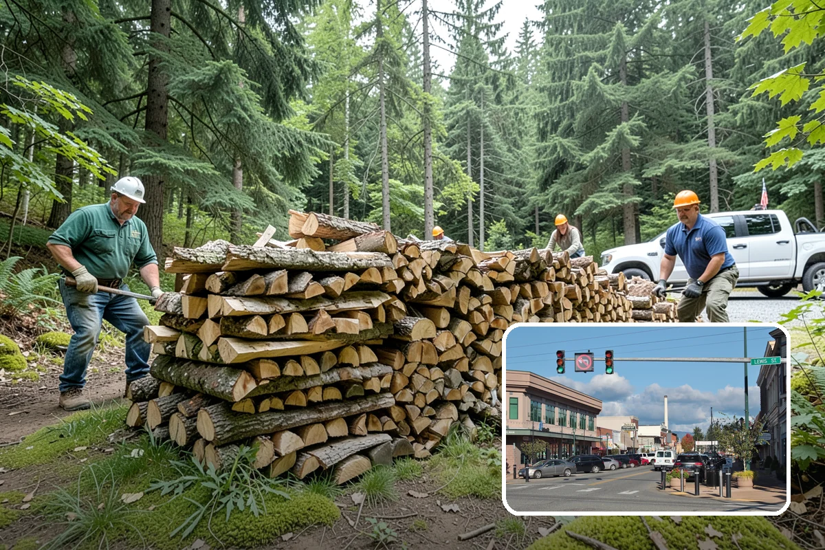 Green Firewood in Monroe, Snohomish County, WA - Lowest per-volume price of any option
