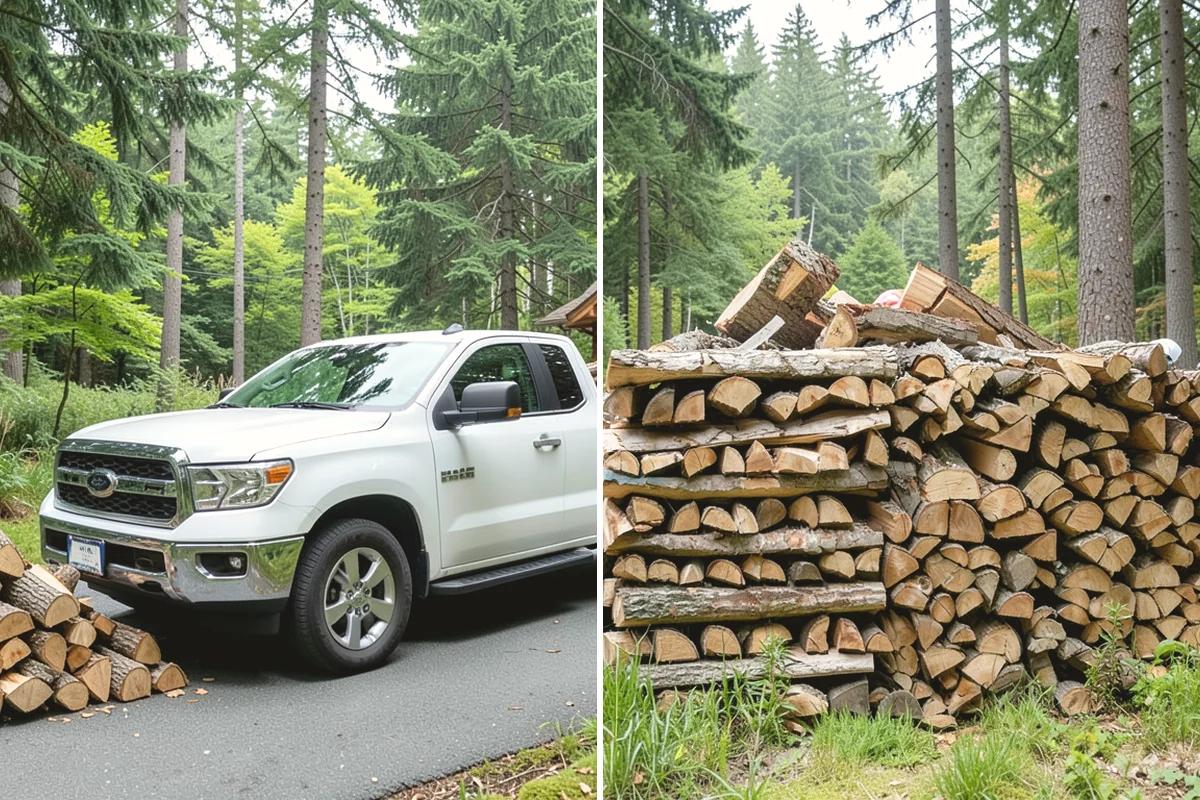 Green Firewood in Monroe, Snohomish County, WA - We cut and split fresh wood to your requested size
