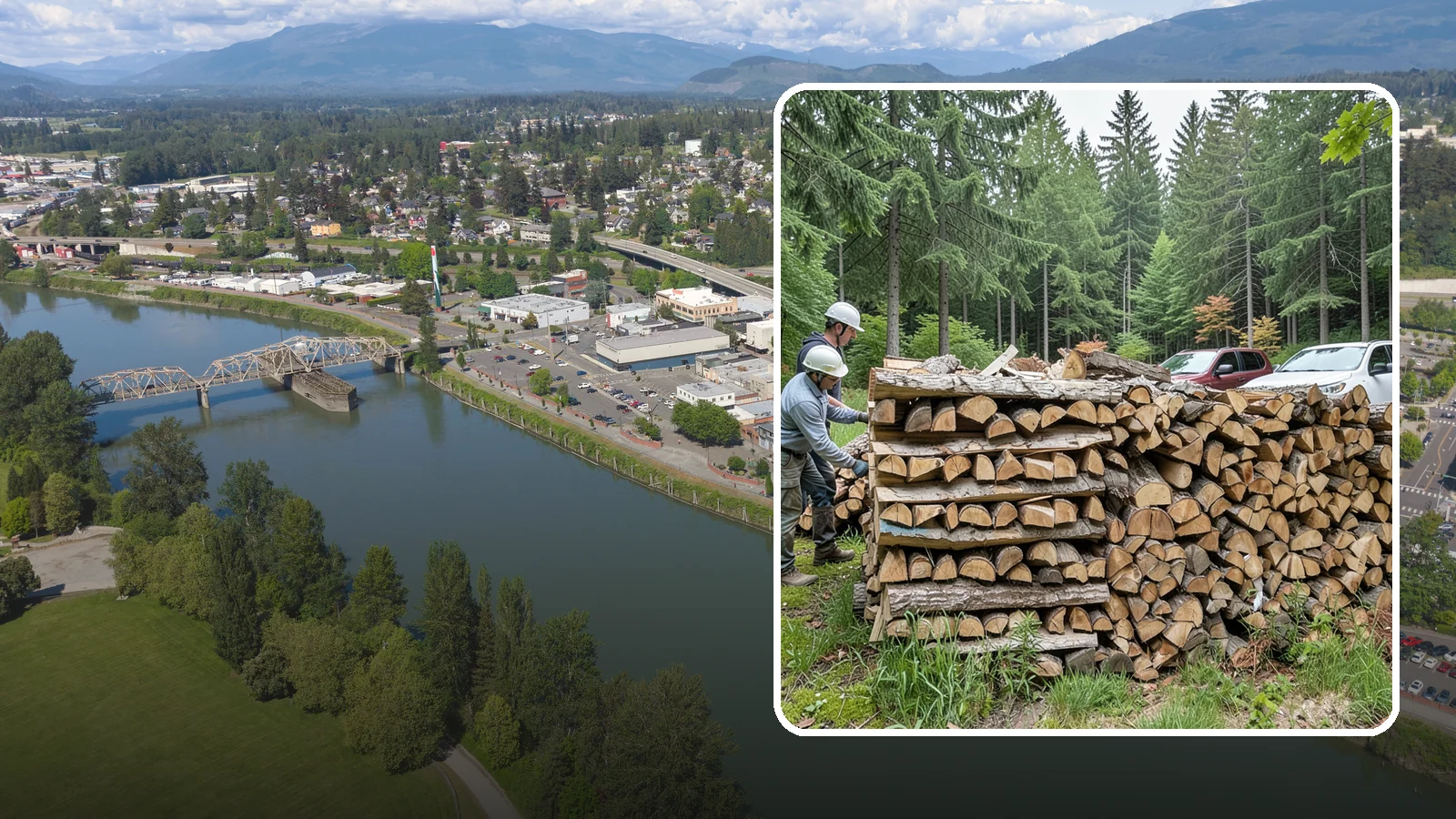 Green Firewood in Mount Vernon, WA - Our green firewood is freshly cut and unseasoned, sold at a lower price for buyers who plan to dry it themselves before burning.