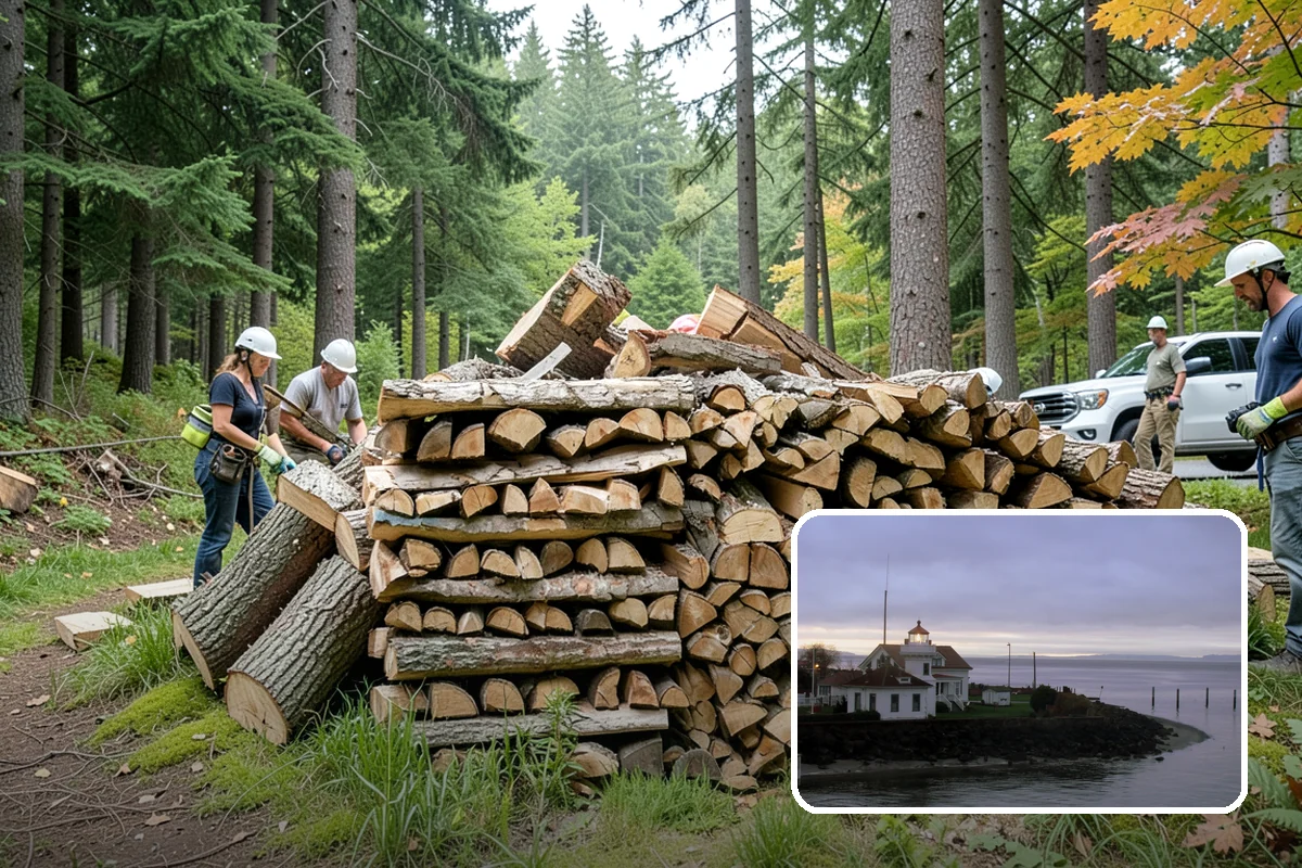 Green Firewood in Mukilteo, Snohomish County, WA - Lowest per-volume price of any option