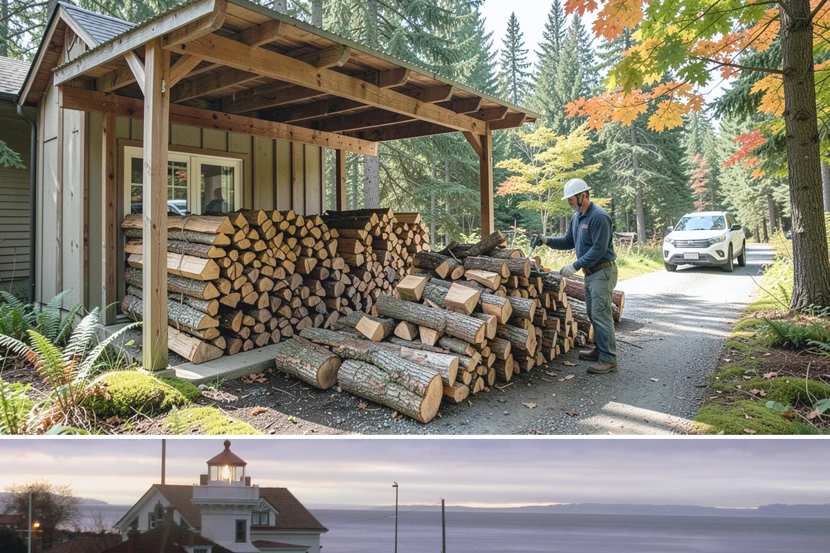 Green Firewood in Mukilteo, Snohomish County, WA - Buy green firewood in spring or early summer so it has the warm, drier months to season before you need it.