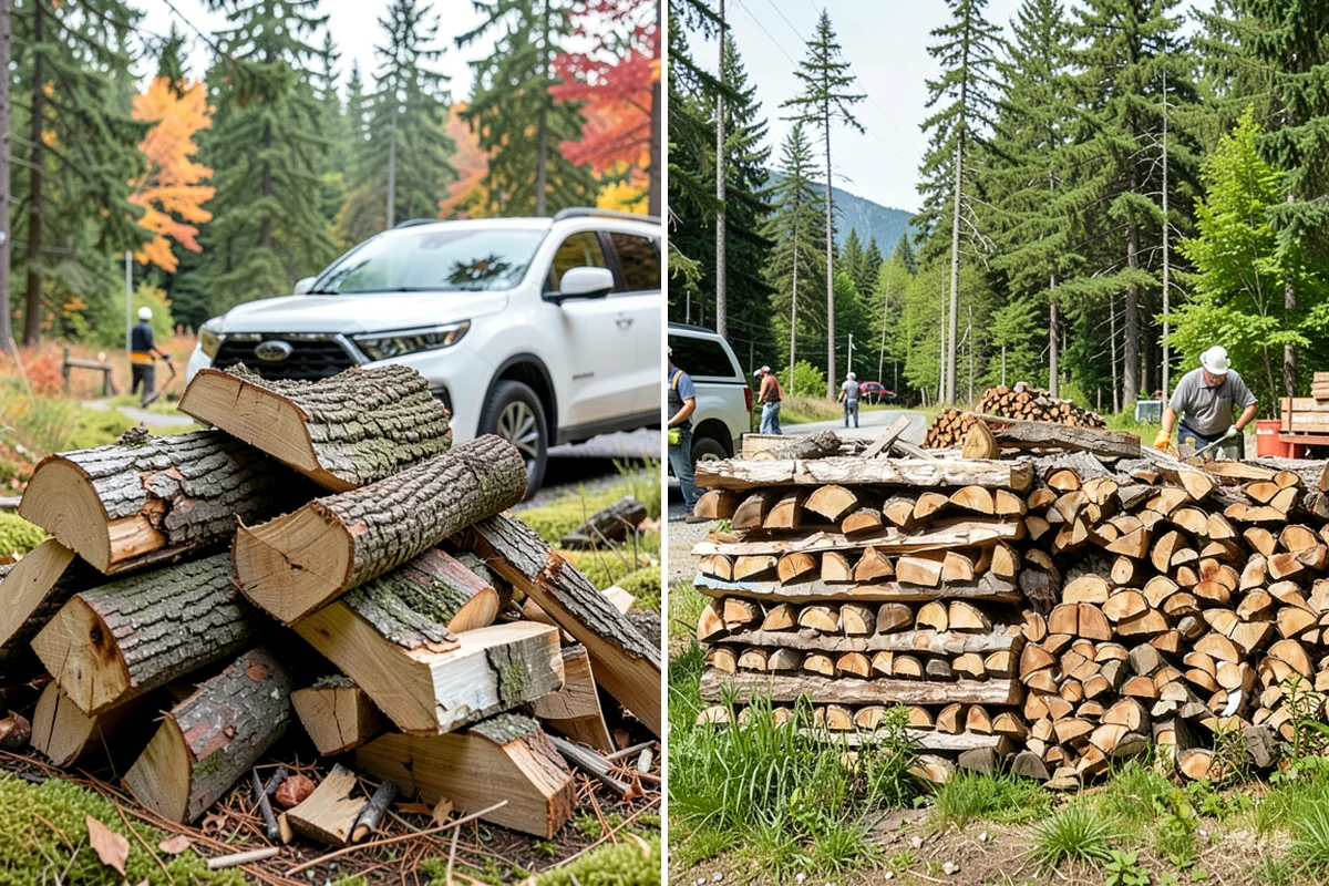 Green Firewood in Normandy Park, King County, WA - We cut and split fresh wood to your requested size