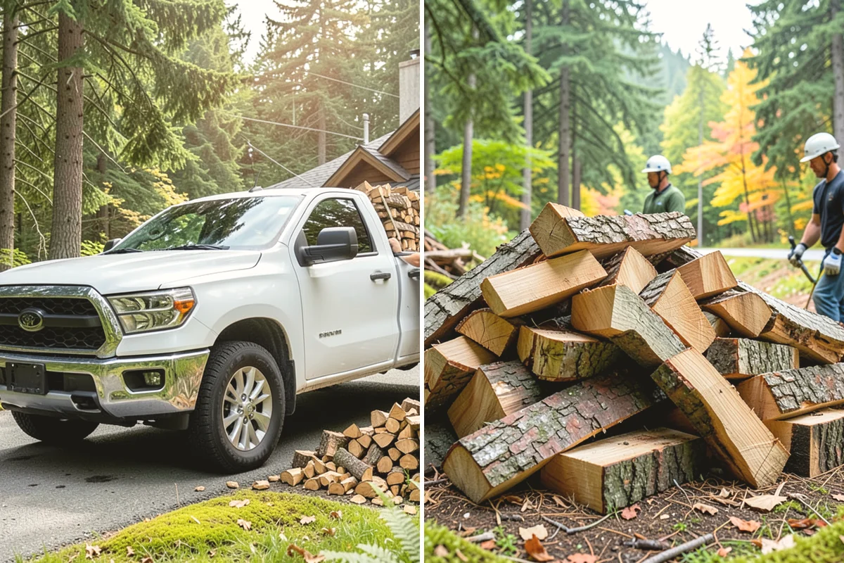 Green Firewood in North Bend, King County, WA - We cut and split fresh wood to your requested size