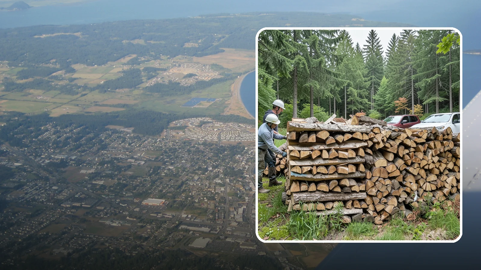 Green Firewood in Oak Harbor, Island County, WA - Our green firewood is freshly cut and unseasoned, sold at a lower price for buyers who plan to dry it themselves before burning.