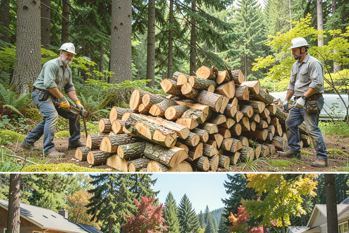 Green Firewood in Orting, Pierce County, WA - Buy green firewood in spring or early summer so it has the warm, drier months to season before you need it.