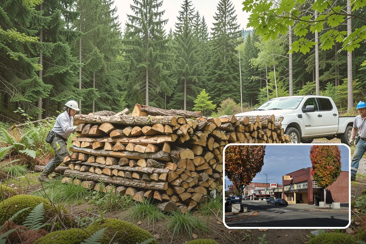Green Firewood in Puyallup, Pierce County, WA - Lowest per-volume price of any option
