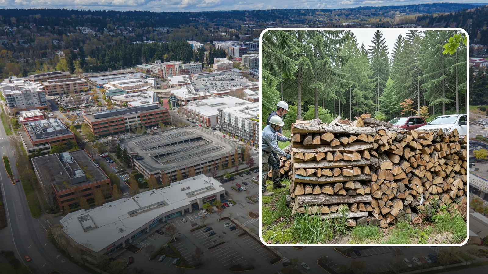 Green Firewood in Redmond, King County, WA - Our green firewood is freshly cut and unseasoned, sold at a lower price for buyers who plan to dry it themselves before burning.