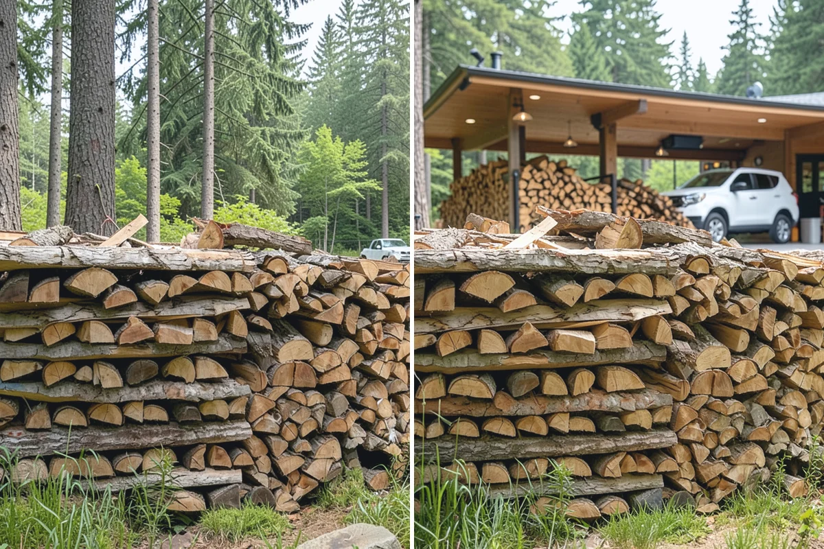 Green Firewood in Renton, King County, WA - We cut and split fresh wood to your requested size
