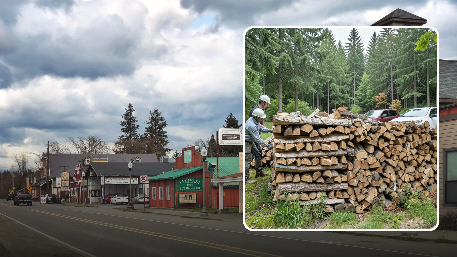 Green Firewood in Roy, Pierce County, WA - Our green firewood is freshly cut and unseasoned, sold at a lower price for buyers who plan to dry it themselves before burning.