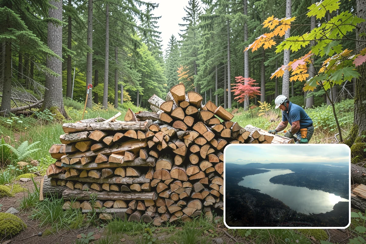 Green Firewood in Sammamish, King County, WA - Lowest per-volume price of any option