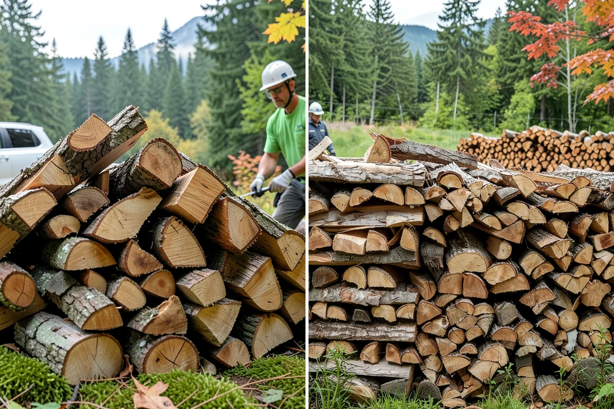 Green Firewood in SeaTac, WA - We cut and split fresh wood to your requested size