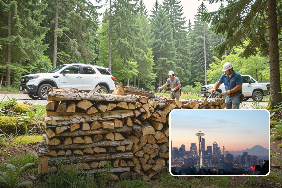 Green Firewood in Seattle, King County, WA - Lowest per-volume price of any option