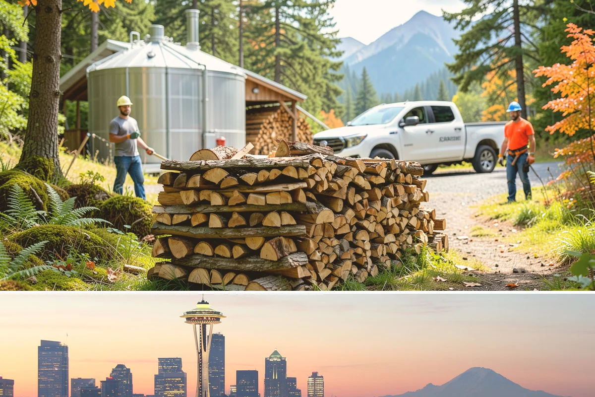 Green Firewood in Seattle, King County, WA - Buy green firewood in spring or early summer so it has the warm, drier months to season before you need it.
