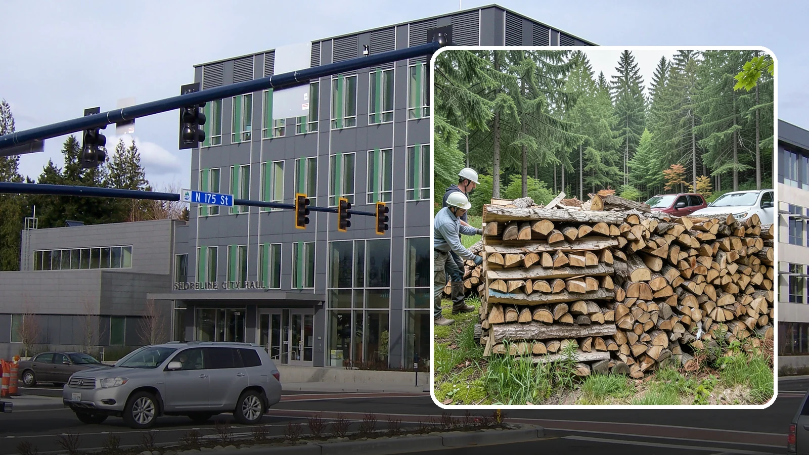 Green Firewood in Shoreline, King County, WA - Our green firewood is freshly cut and unseasoned, sold at a lower price for buyers who plan to dry it themselves before burning.