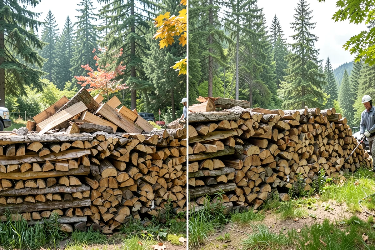 Green Firewood in Shoreline, King County, WA - We cut and split fresh wood to your requested size