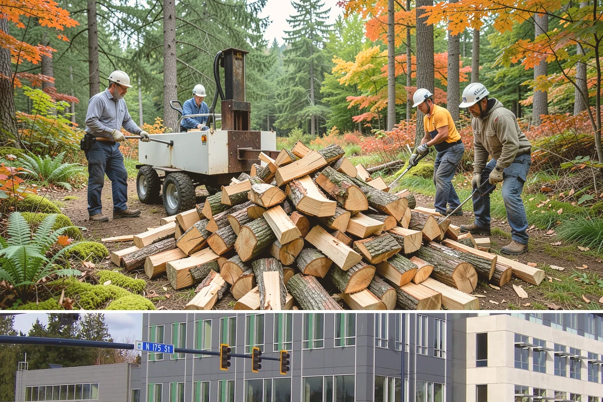 Green Firewood in Shoreline, King County, WA - Buy green firewood in spring or early summer so it has the warm, drier months to season before you need it.