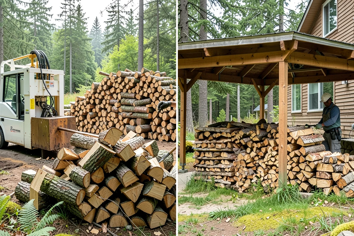 Green Firewood in Snoqualmie, King County, WA - We cut and split fresh wood to your requested size