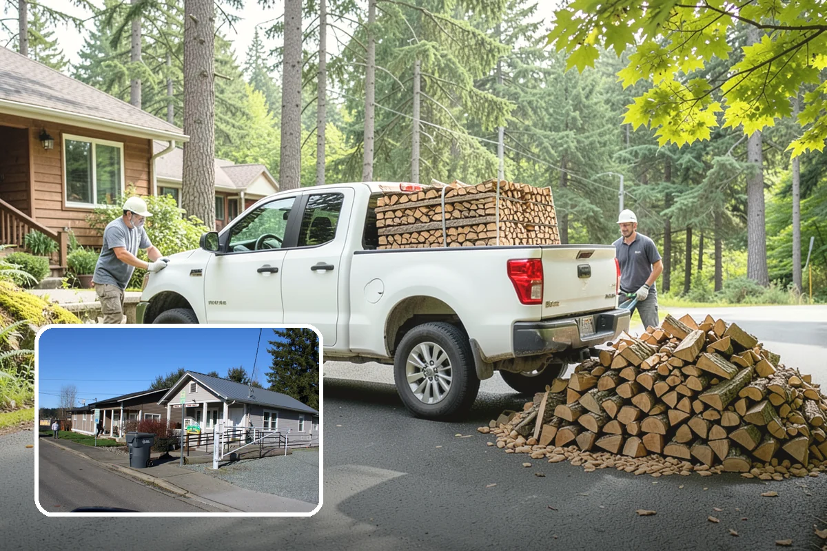 Green Firewood in South Prairie, Pierce County, WA - Lowest per-volume price of any option