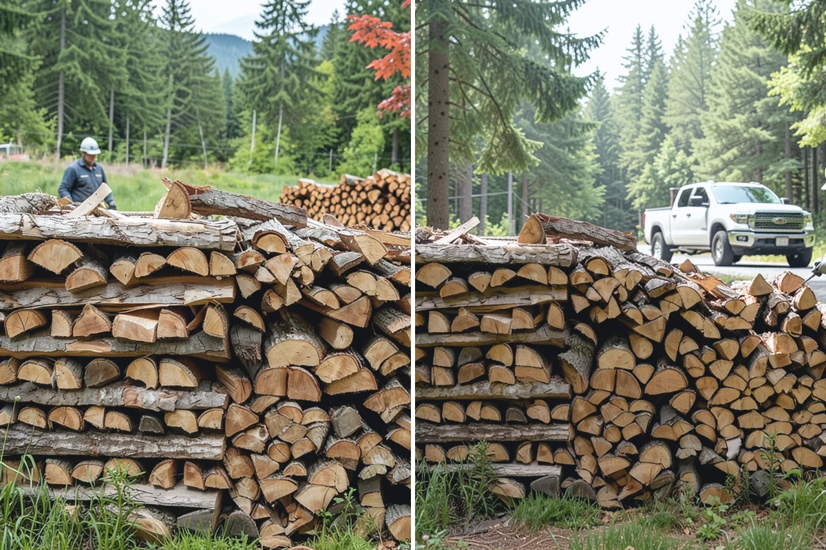 Green Firewood in South Prairie, Pierce County, WA - We cut and split fresh wood to your requested size