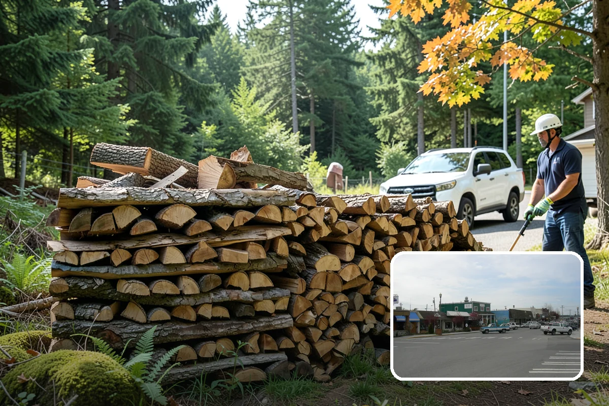 Green Firewood in Stanwood, Snohomish County, WA - Lowest per-volume price of any option