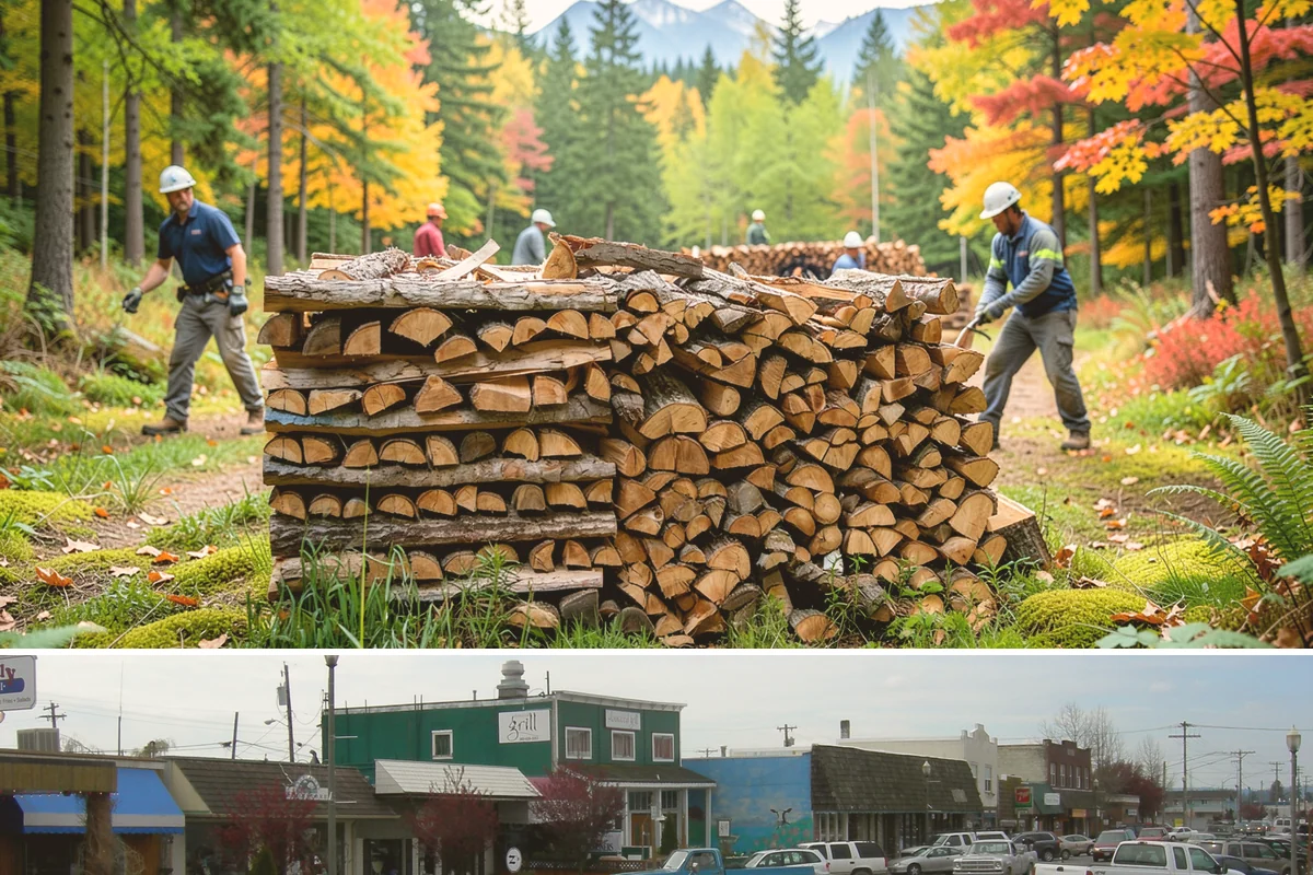 Green Firewood in Stanwood, Snohomish County, WA - Buy green firewood in spring or early summer so it has the warm, drier months to season before you need it.