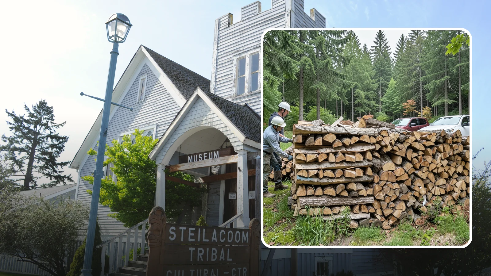 Green Firewood in Steilacoom, Pierce County, WA - Our green firewood is freshly cut and unseasoned, sold at a lower price for buyers who plan to dry it themselves before burning.