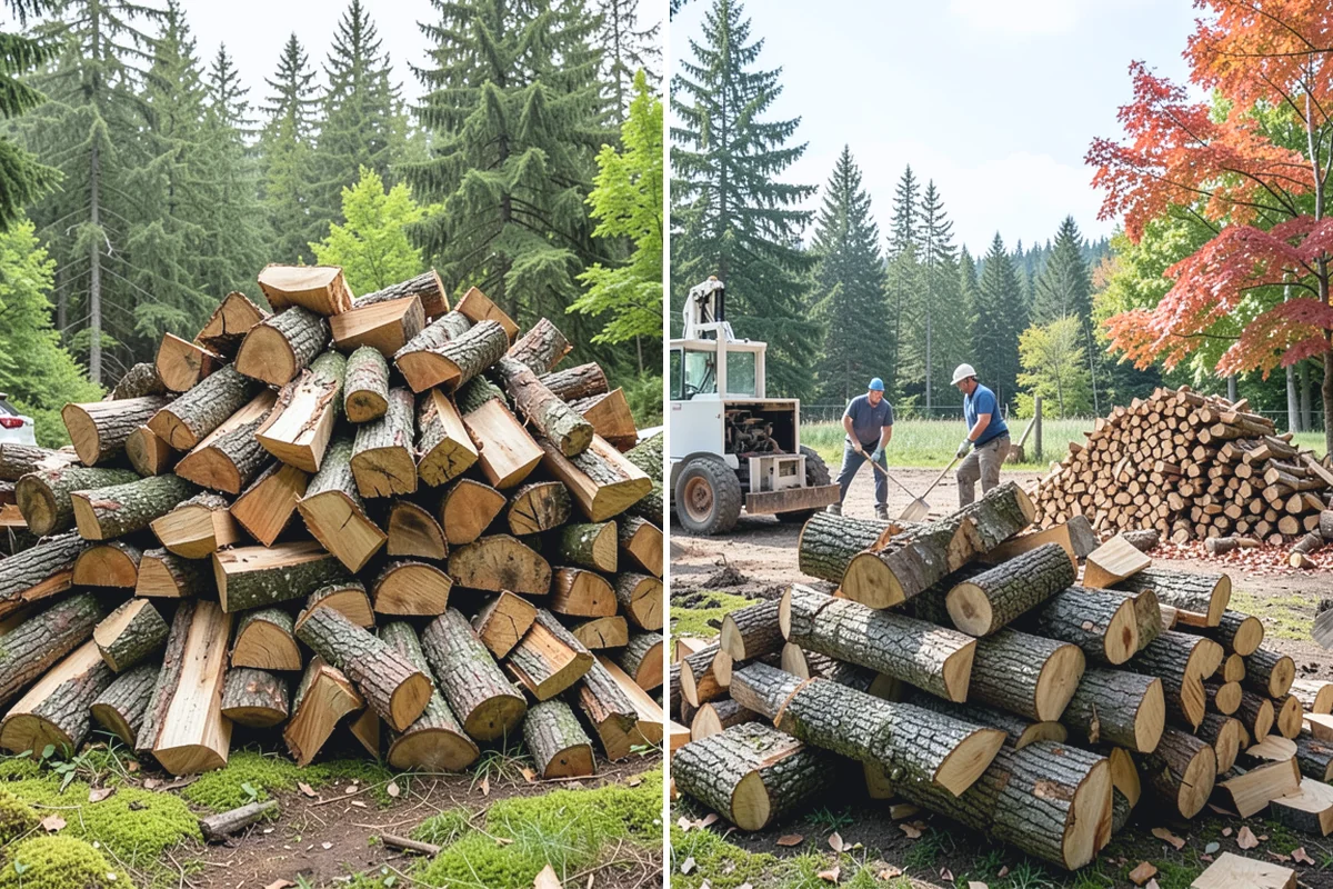 Green Firewood in Sumner, Pierce County, WA - We cut and split fresh wood to your requested size