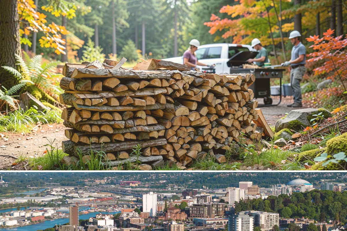 Green Firewood in Tacoma, Pierce County, WA - Buy green firewood in spring or early summer so it has the warm, drier months to season before you need it.